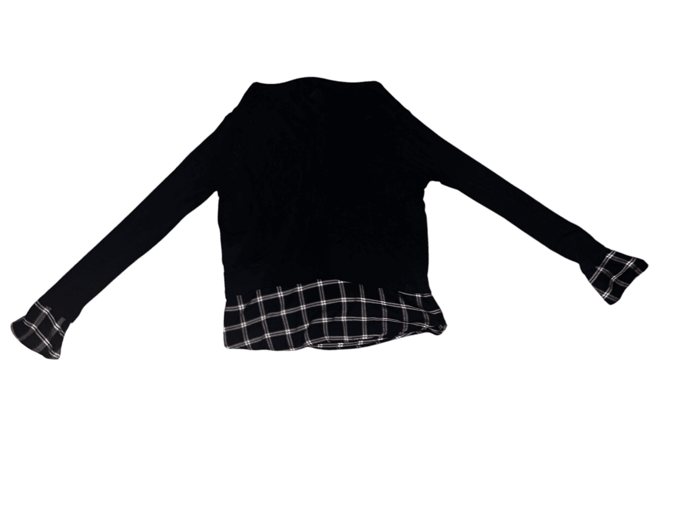 Generation love Long Sleeve Round Neck Cuff Tartan Preppy size s - Thumbnail 8