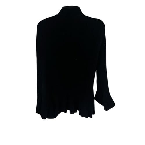 Diane von furstenberg cardigan Minimalist sz s Ruffle Dark Academia Emo - Thumbnail 2