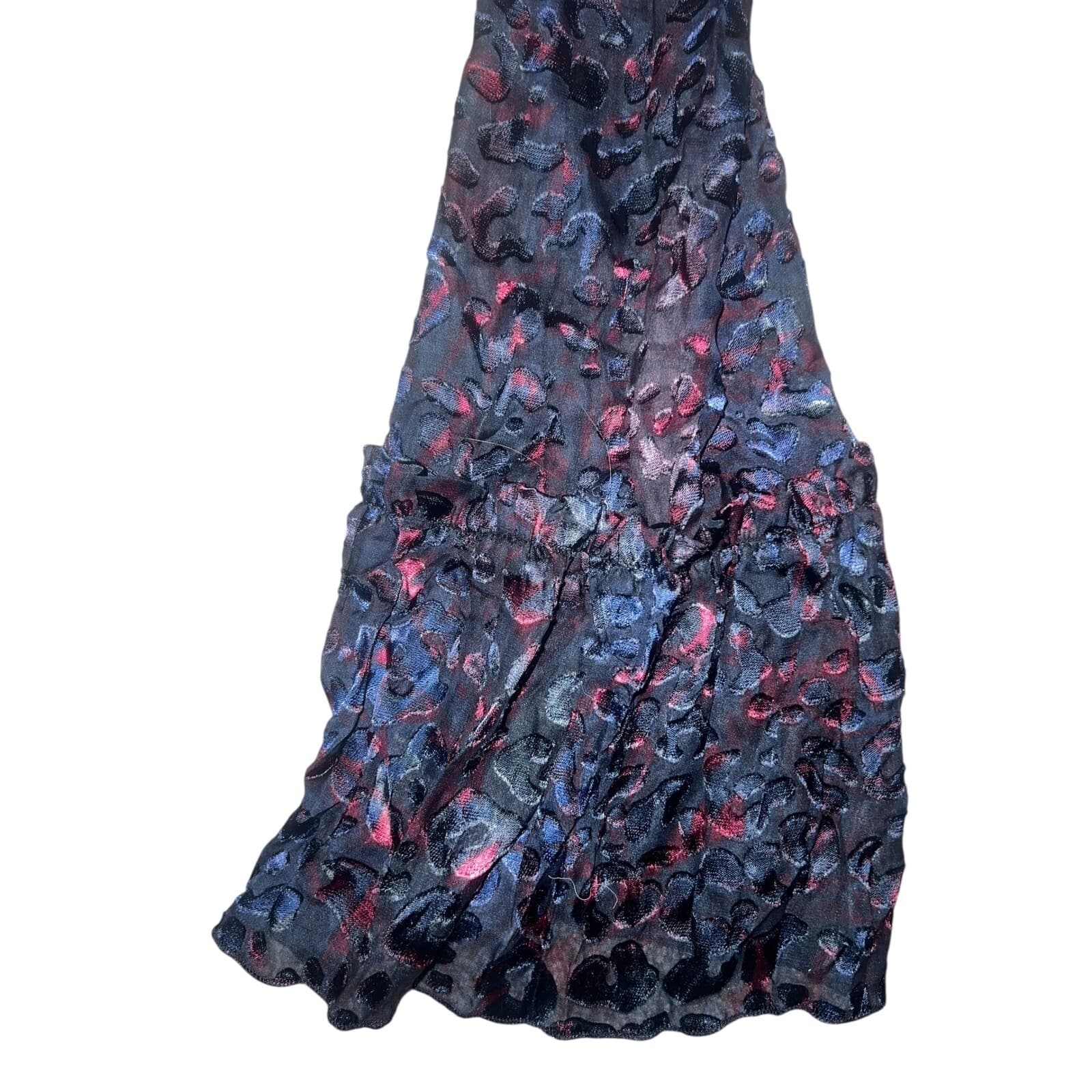 IRO designer avant garde feminine batik one shoulder long sleeve sz 42 - Thumbnail 7