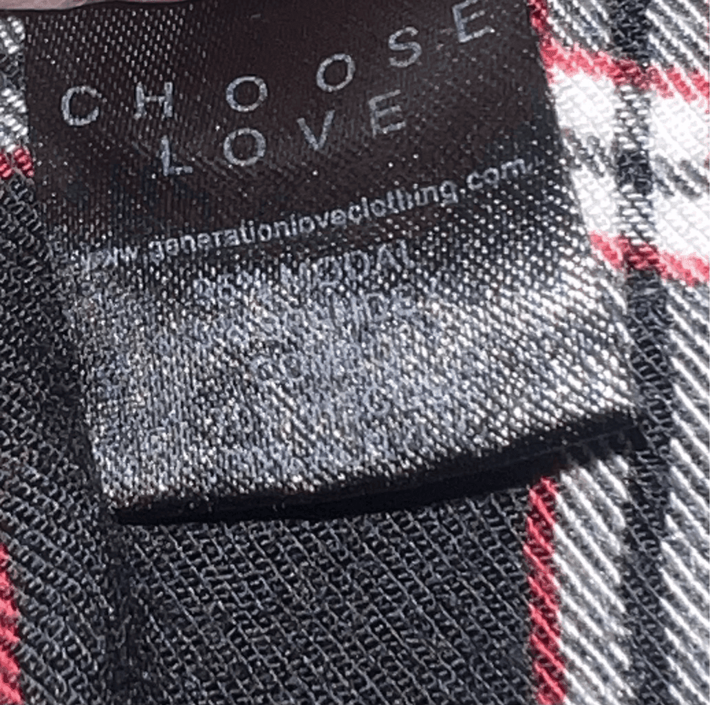 Generation love Long Sleeve Round Neck Cuff Tartan Preppy size s - Thumbnail 2