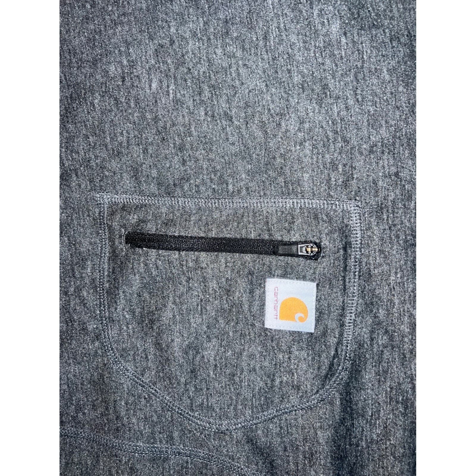 MEN'S BASE LAYER QUARTER-ZIP THERMAL CARHARTT FORCE casual comfy - Thumbnail 6