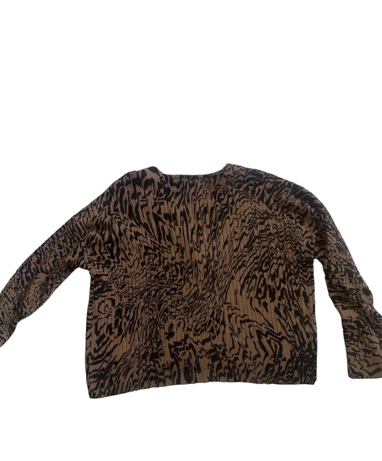 Madewell Tigerized Cardigan Button Down Sweater Long Sleeve Brown Boho Size S - Thumbnail 7