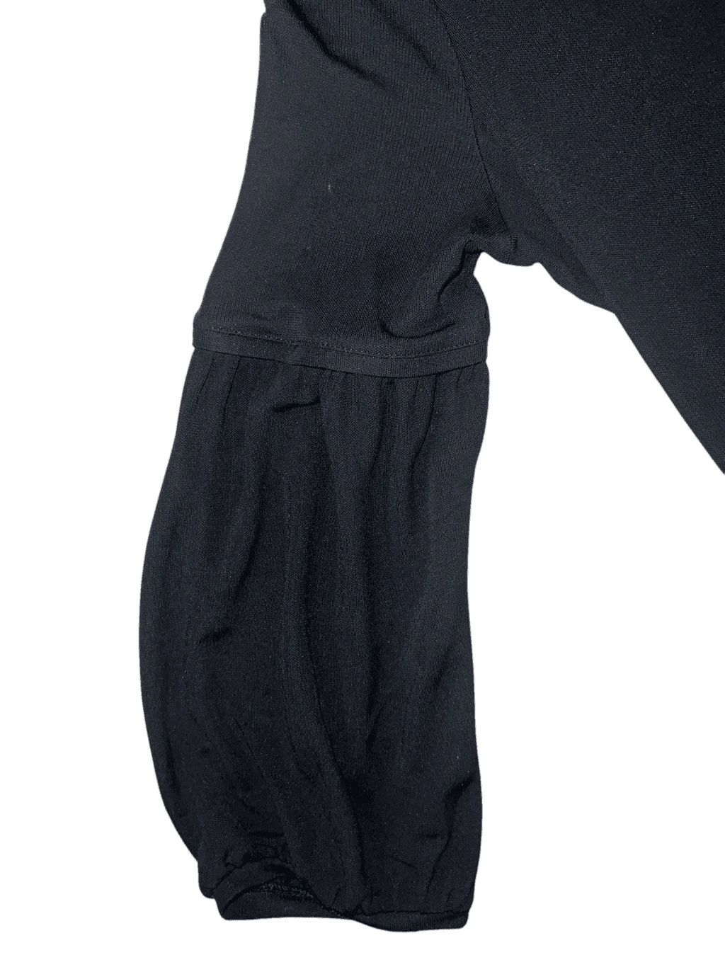 Escada Sport black Round Neck Baloon Sleeve Minimalist Monochrome size l - Thumbnail 3