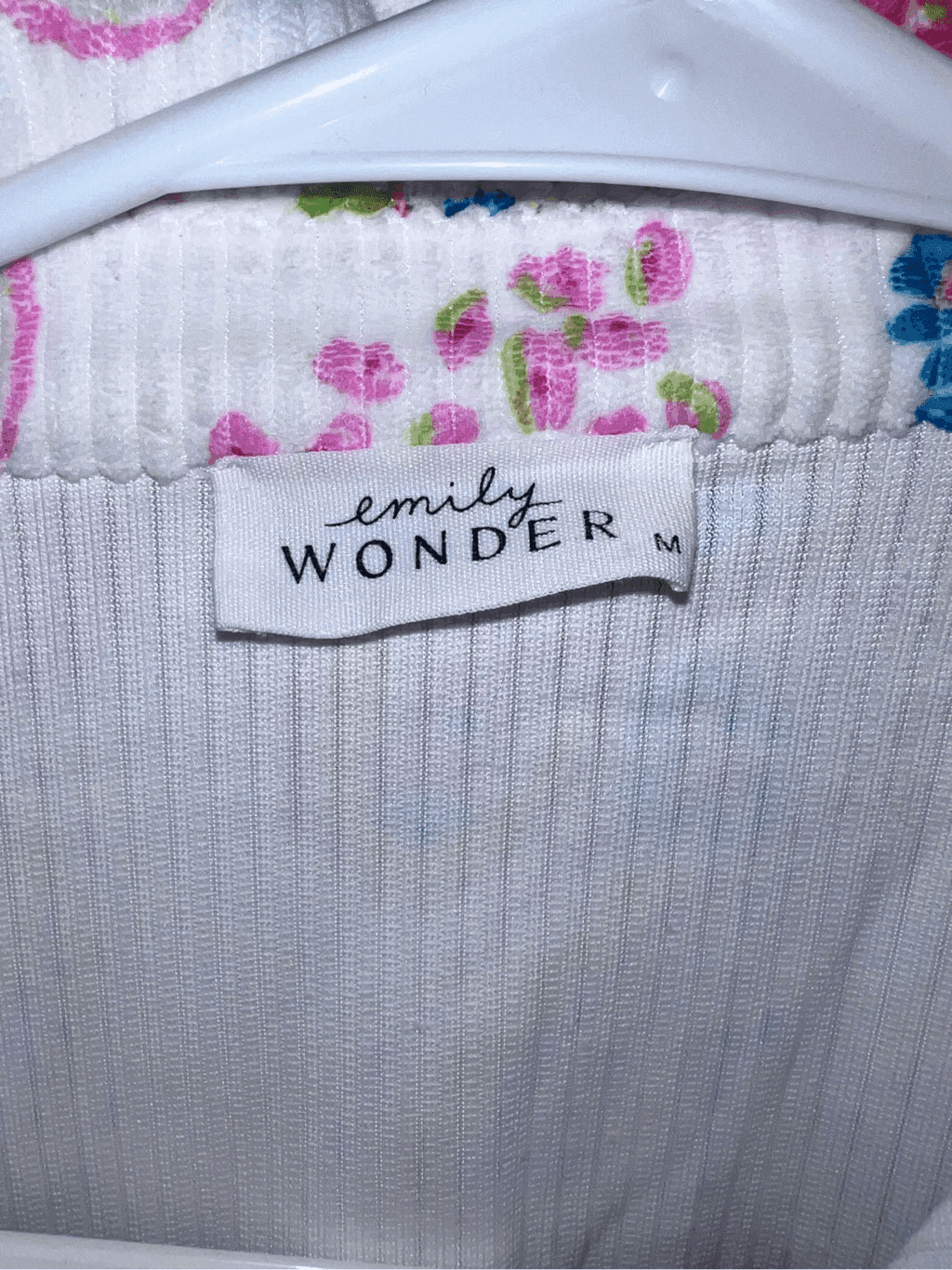 Emily Wonder Paisley Floral Button Sz m Dopamine Collar Childhood Core - Thumbnail 7