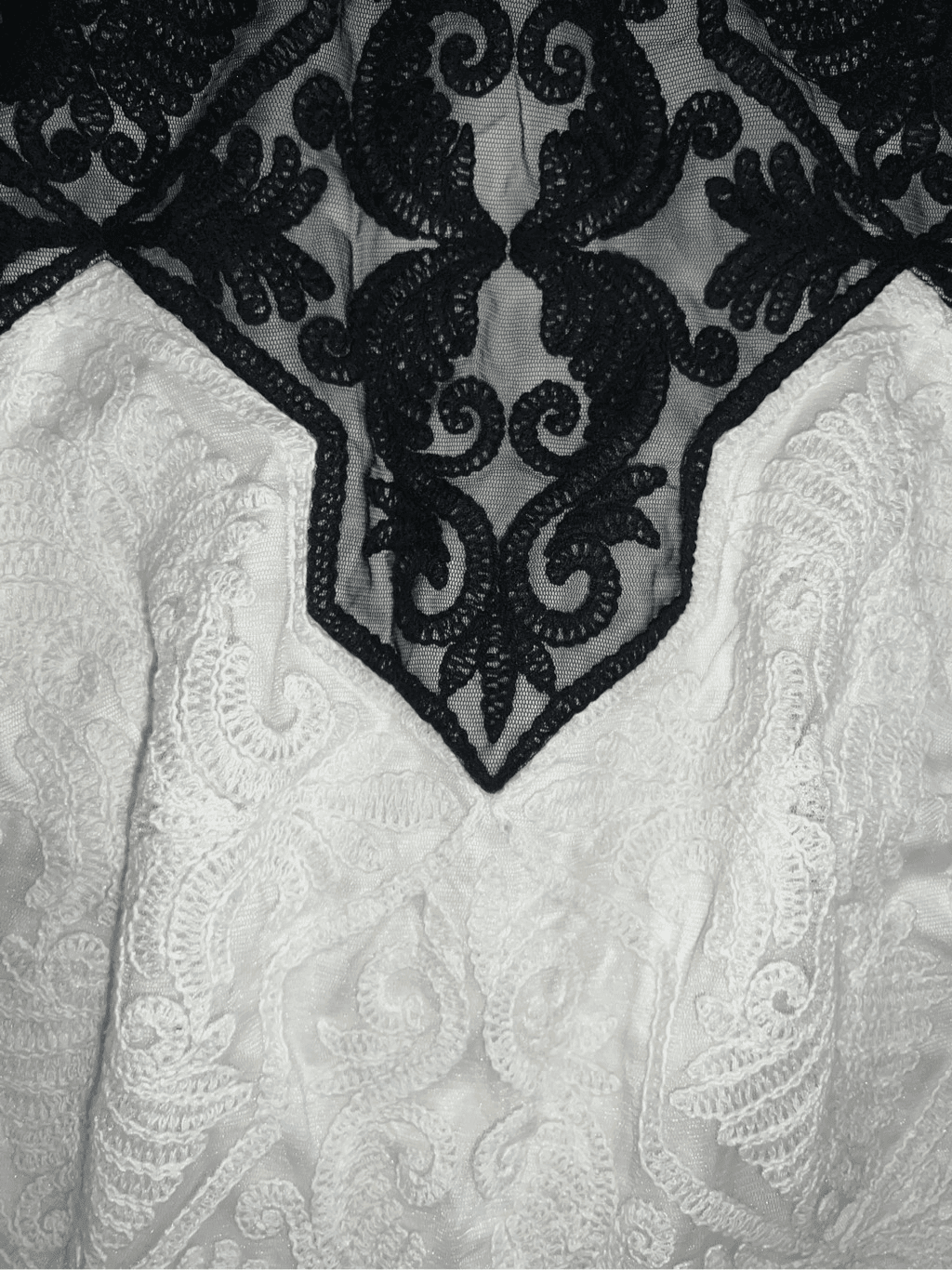 Tadashi shoji Elegant Avant Garde EMBROIDERED Short Sleeves Sheath DRESS sz 12 - Thumbnail 6