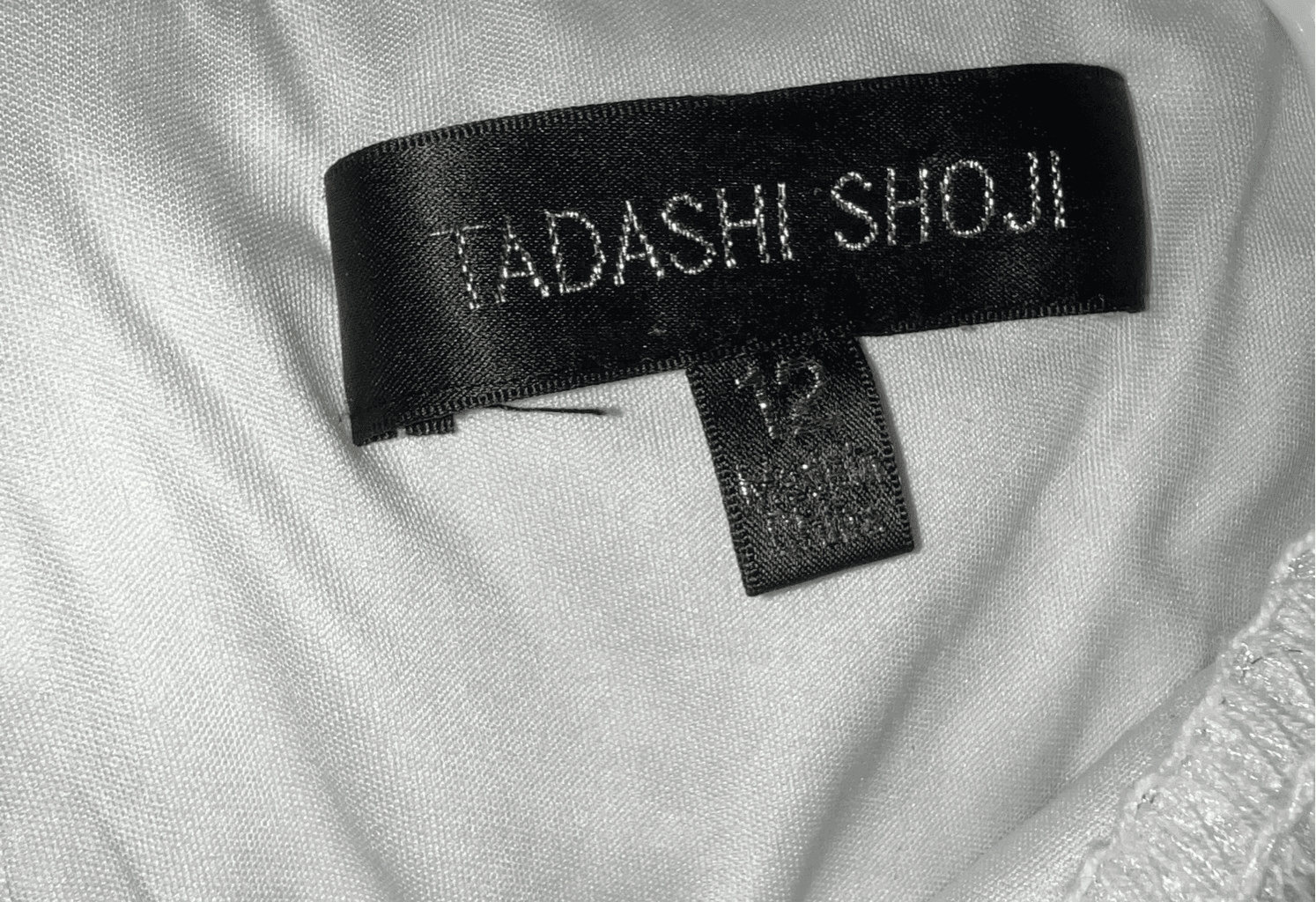 Tadashi shoji Elegant Avant Garde EMBROIDERED Short Sleeves Sheath DRESS sz 12 - Thumbnail 5