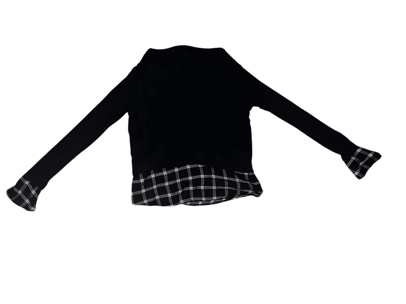 Generation love Long Sleeve Round Neck Cuff Tartan Preppy size s - Thumbnail 5