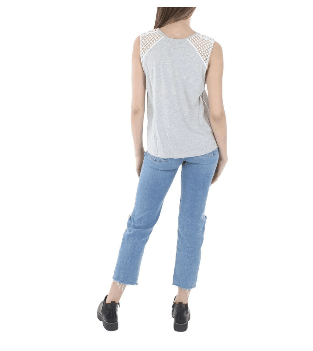 Generation Love Sleeves R Embroidered Knit Top Sz SRound Neck Normcore - Thumbnail 2