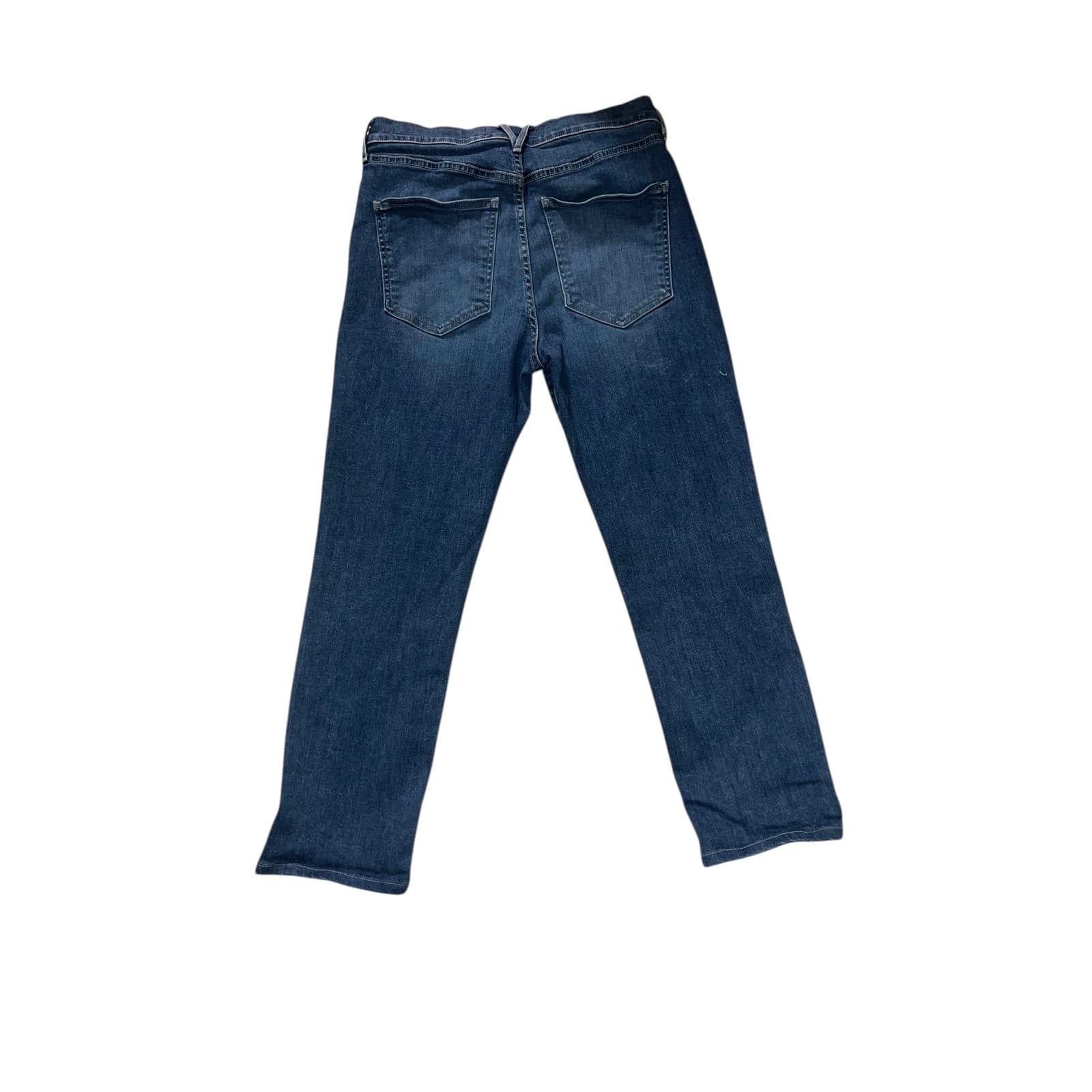 VERONICA BEARD Ryleigh cropped high-rise straight-leg jeans sz 30 luxury - Thumbnail 4