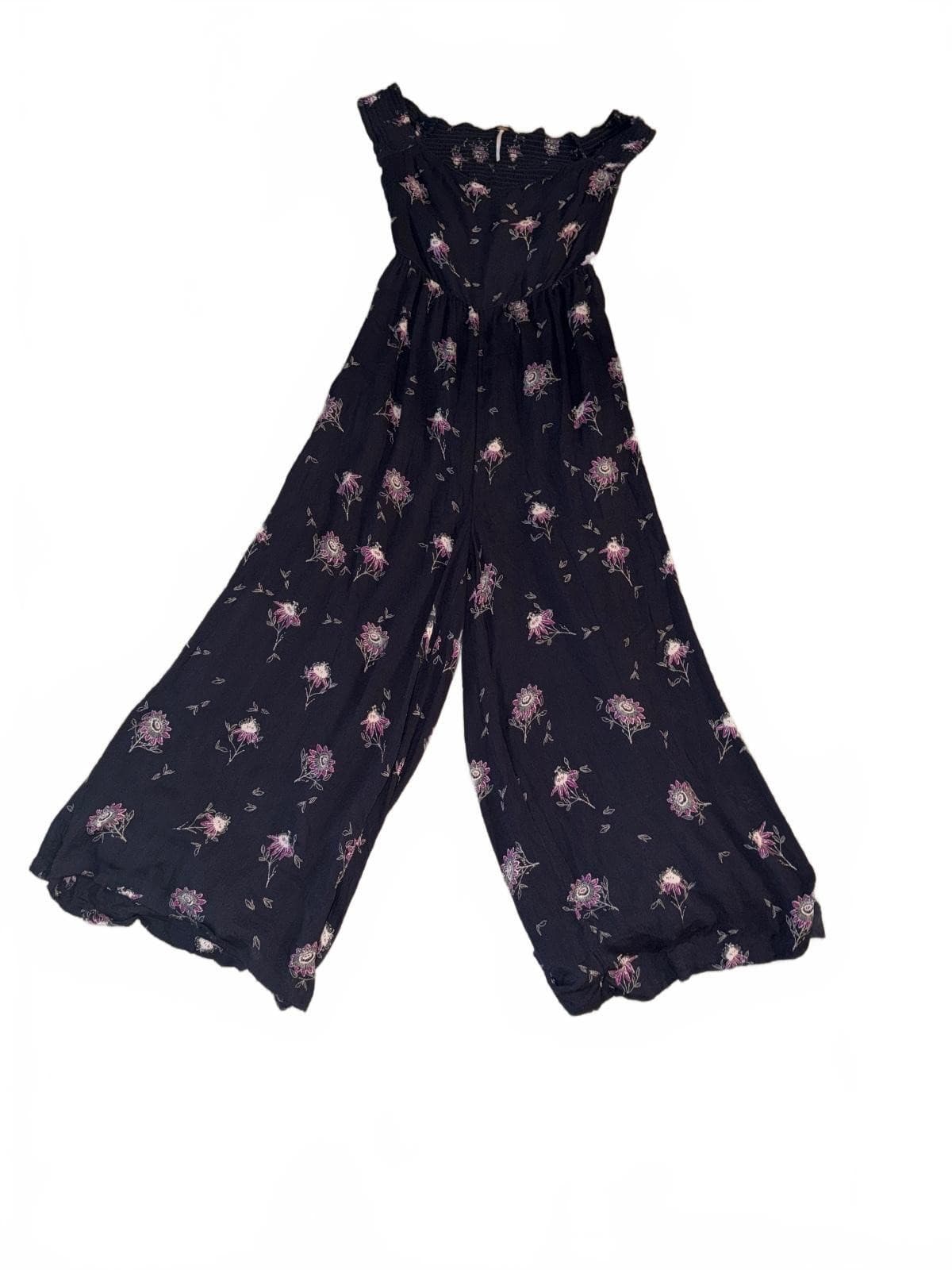 Free People Aster Jumper S Cottagecore Boho Floral Romper - Thumbnail 5