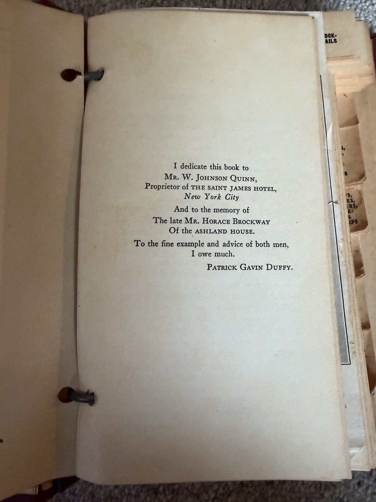 The Official Mixer’s Manual First Edition 1934 DUFFY,Patrick Gavin - Thumbnail 8