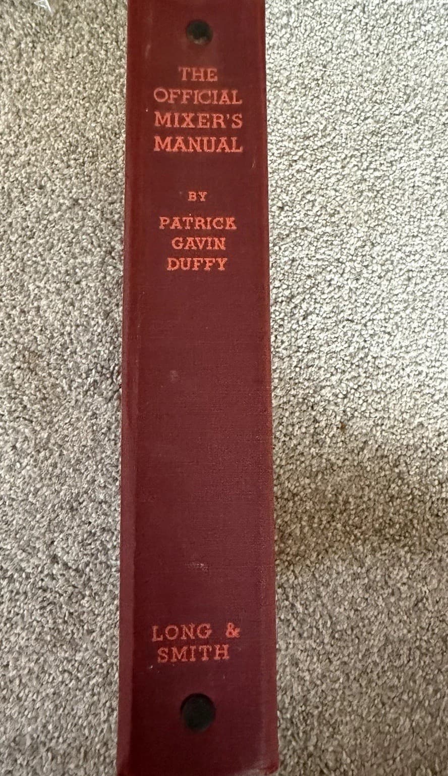 The Official Mixer’s Manual First Edition 1934 DUFFY,Patrick Gavin - Thumbnail 5