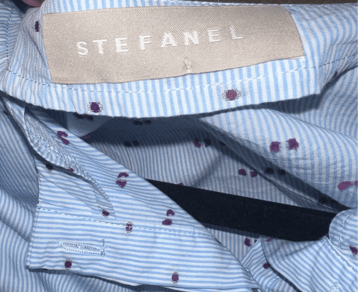 Stefanal blue button down shirt size m Tunic Cottagecore Boho - Thumbnail 3