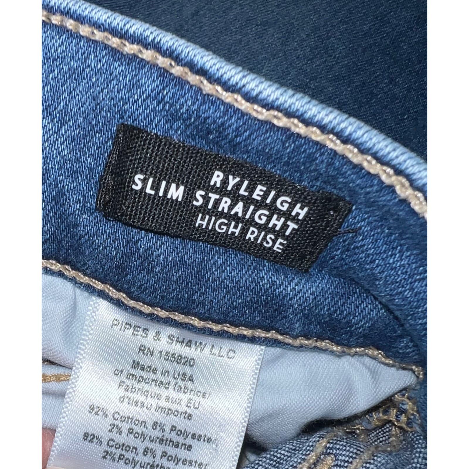VERONICA BEARD Ryleigh cropped high-rise straight-leg jeans sz 30 luxury - Thumbnail 7