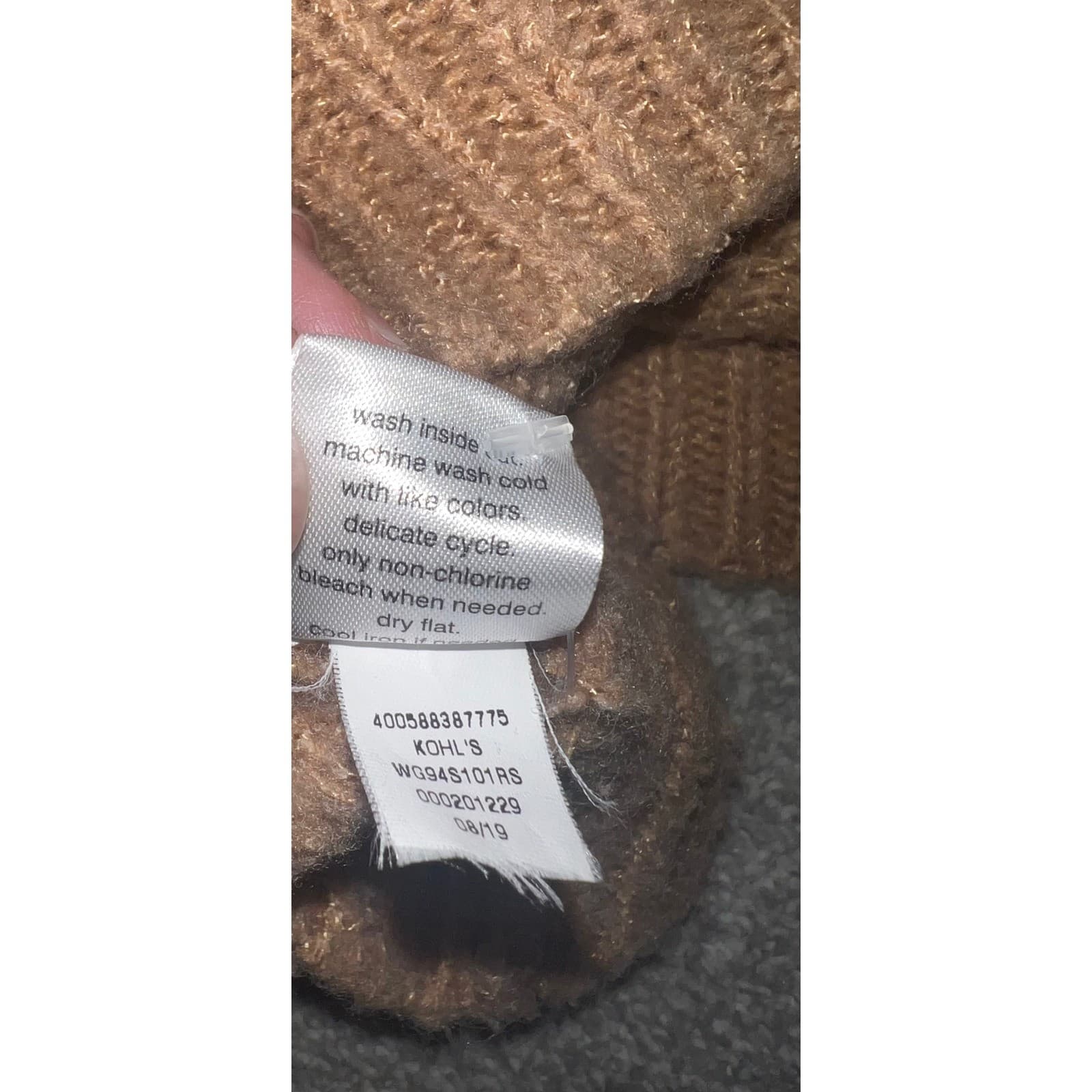 Elizabeth and James Brown Open Stitch Sz M | Bohemian Preppy Lightweight Knit - Thumbnail 7