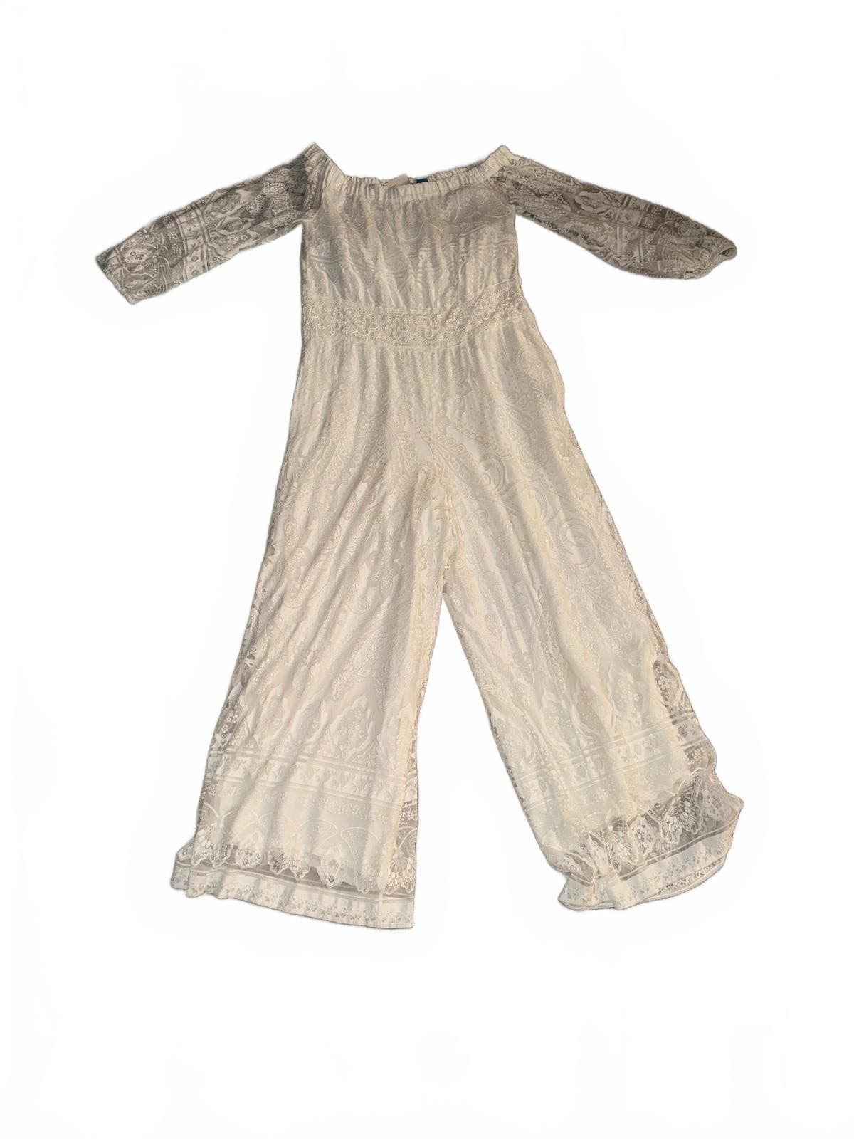 Farm Rio Elliot Off-the-Shoulder Jumpsuit sz s Luxury - Thumbnail 4