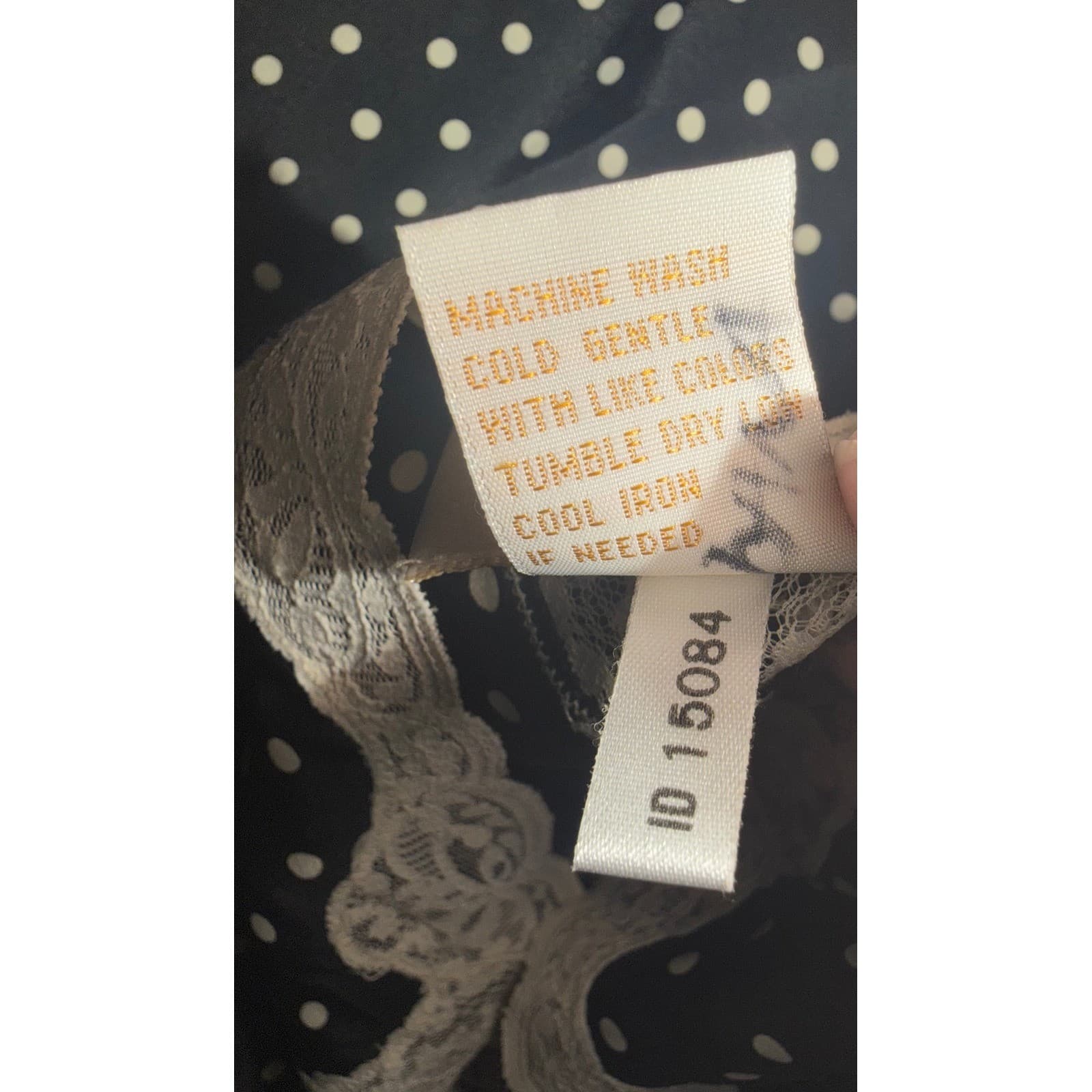 Victoria's Secret Gold Label Lace Polka Dot Slip Dress Nightie Sz S Vintage Sexy - Thumbnail 8