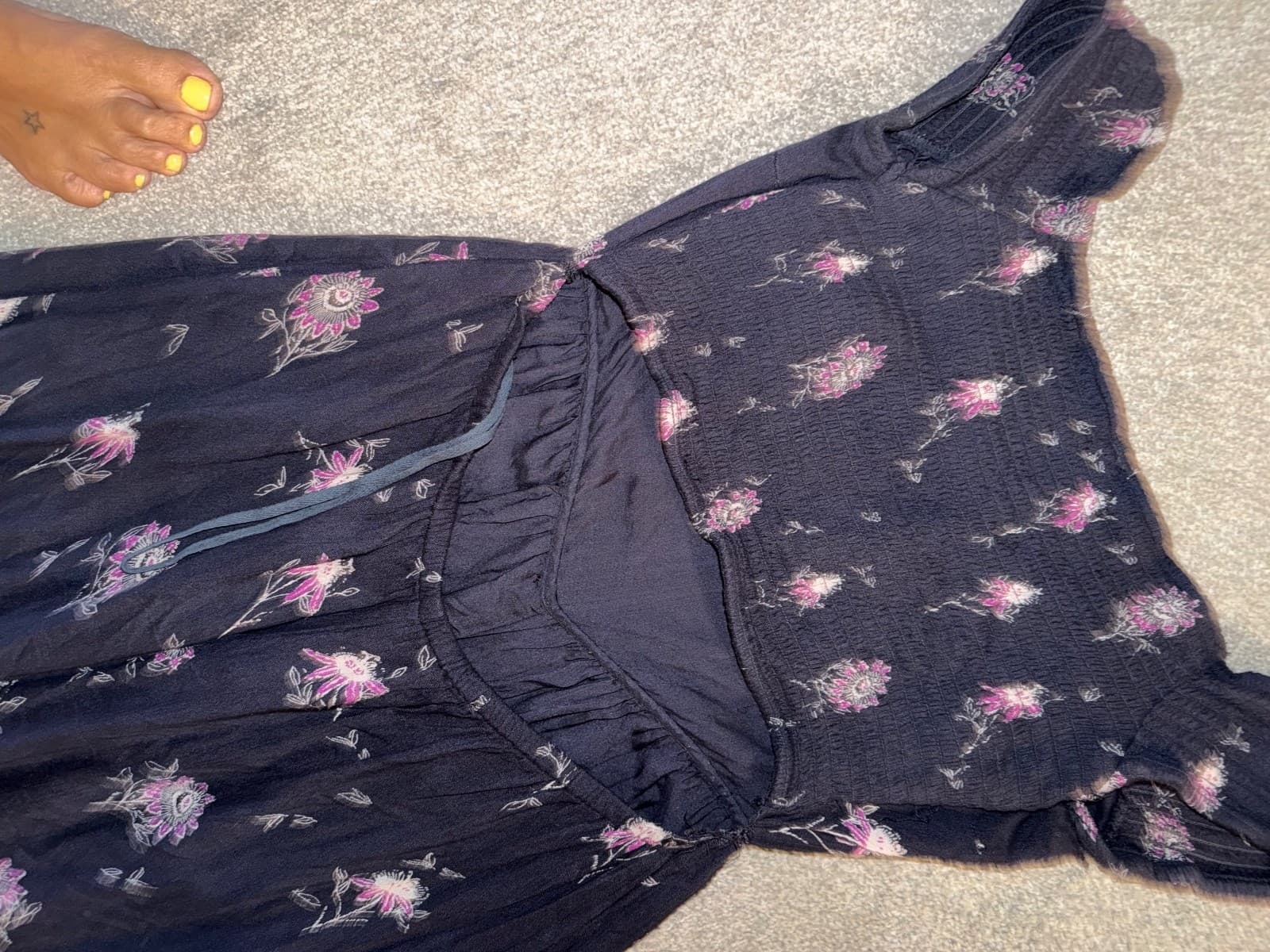 Free People Aster Jumper S Cottagecore Boho Floral Romper - Thumbnail 9
