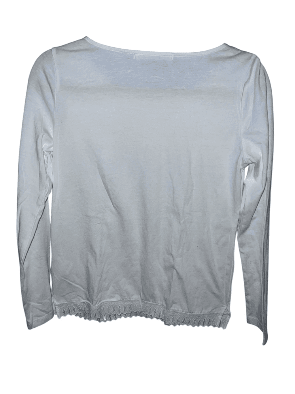 Lugnoncure white long sleeve size m Casual Round Neck Normcore - Thumbnail 2
