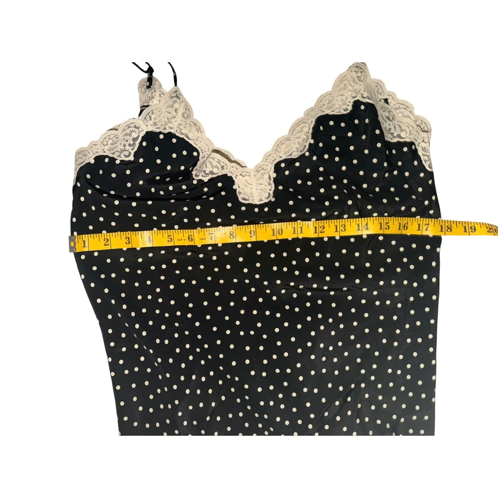 Victoria's Secret Gold Label Lace Polka Dot Slip Dress Nightie Sz S Vintage Sexy - Thumbnail 9