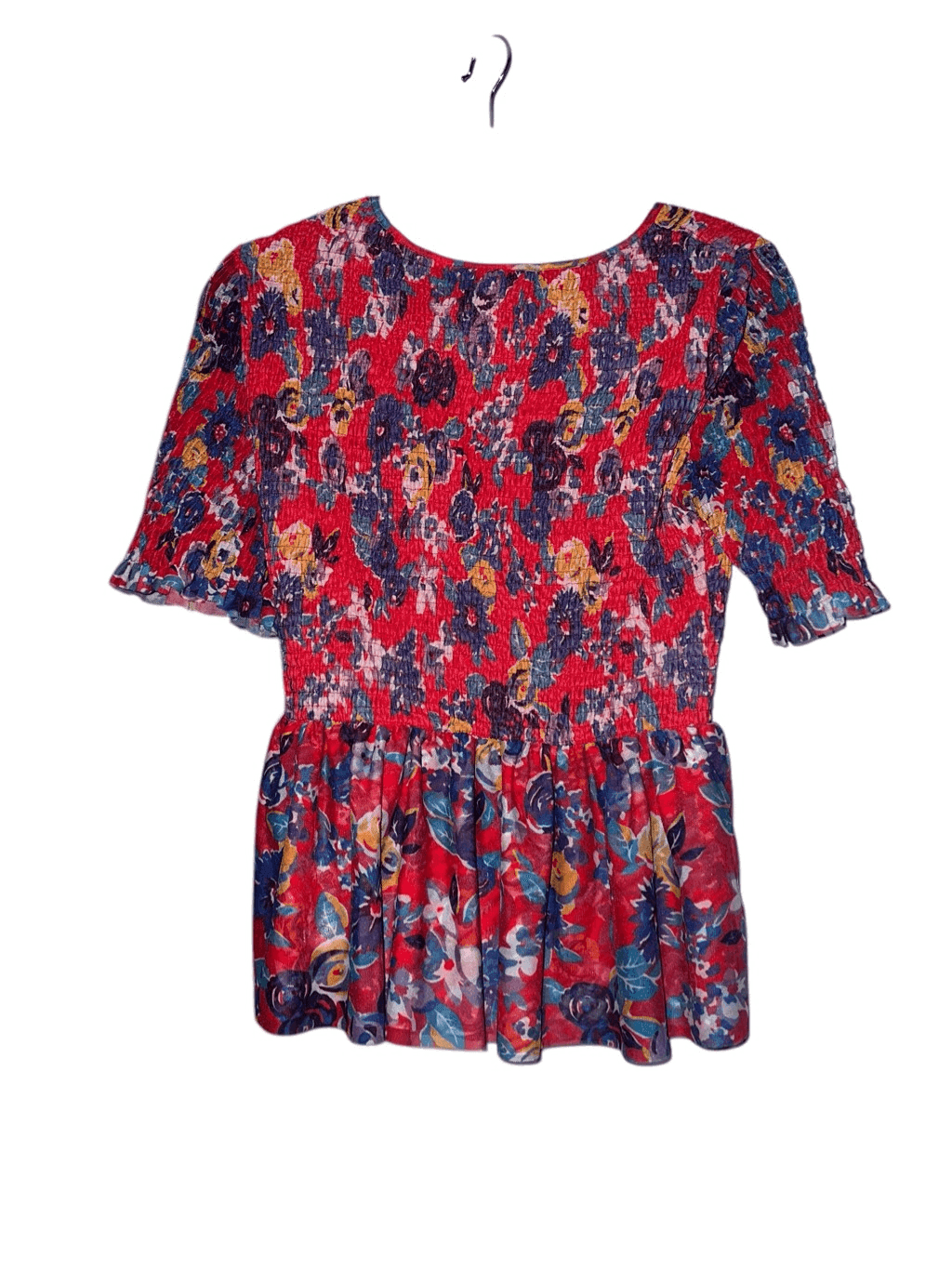 Maeve Ashton sz medium Foral Half Sleeves Milkmaid Cottagecore Boho - Thumbnail 3