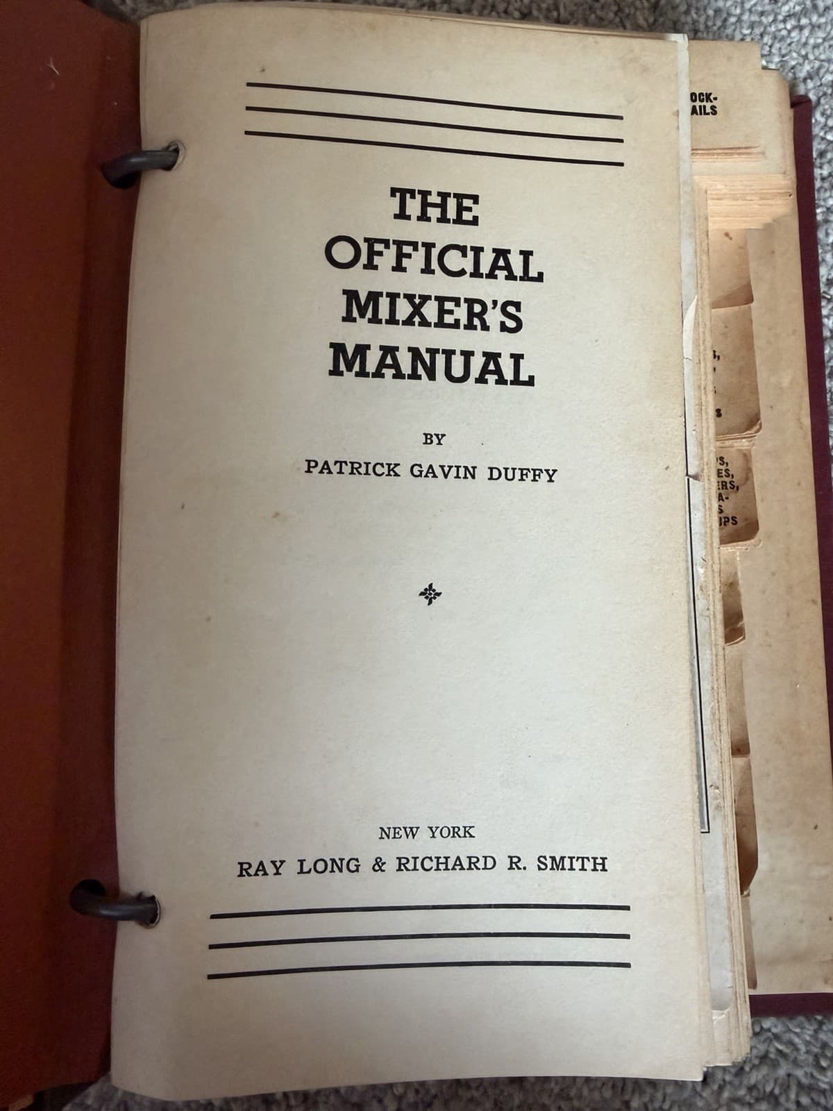 The Official Mixer’s Manual First Edition 1934 DUFFY,Patrick Gavin - Thumbnail 6