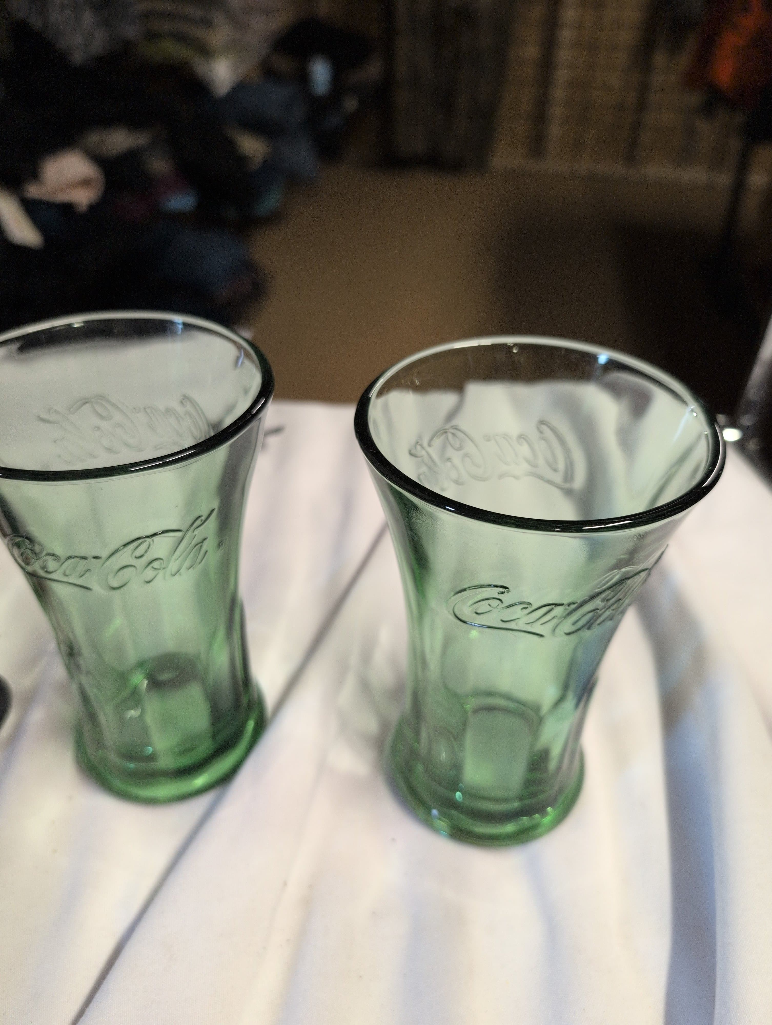 Coca-Cola Green Glass Tumblers Set of 2 - Thumbnail 2