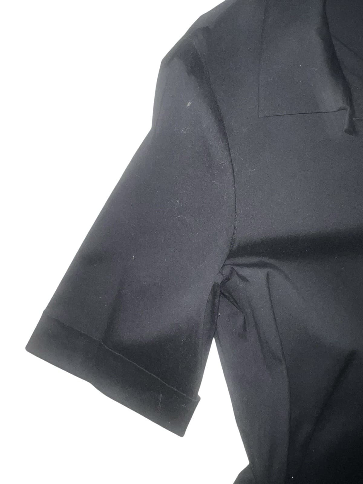 Lafayette 148 black button down sz s Short Sleeves Collar Minimalist Office Sire - Thumbnail 8
