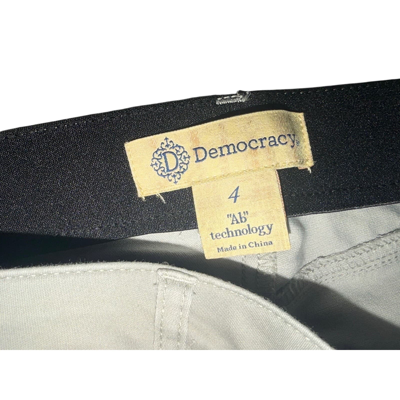 Democracy Ab Technology Skinny Ankle Jeans Sz 4 Gray Mid Rise Dark Academia - Thumbnail 3