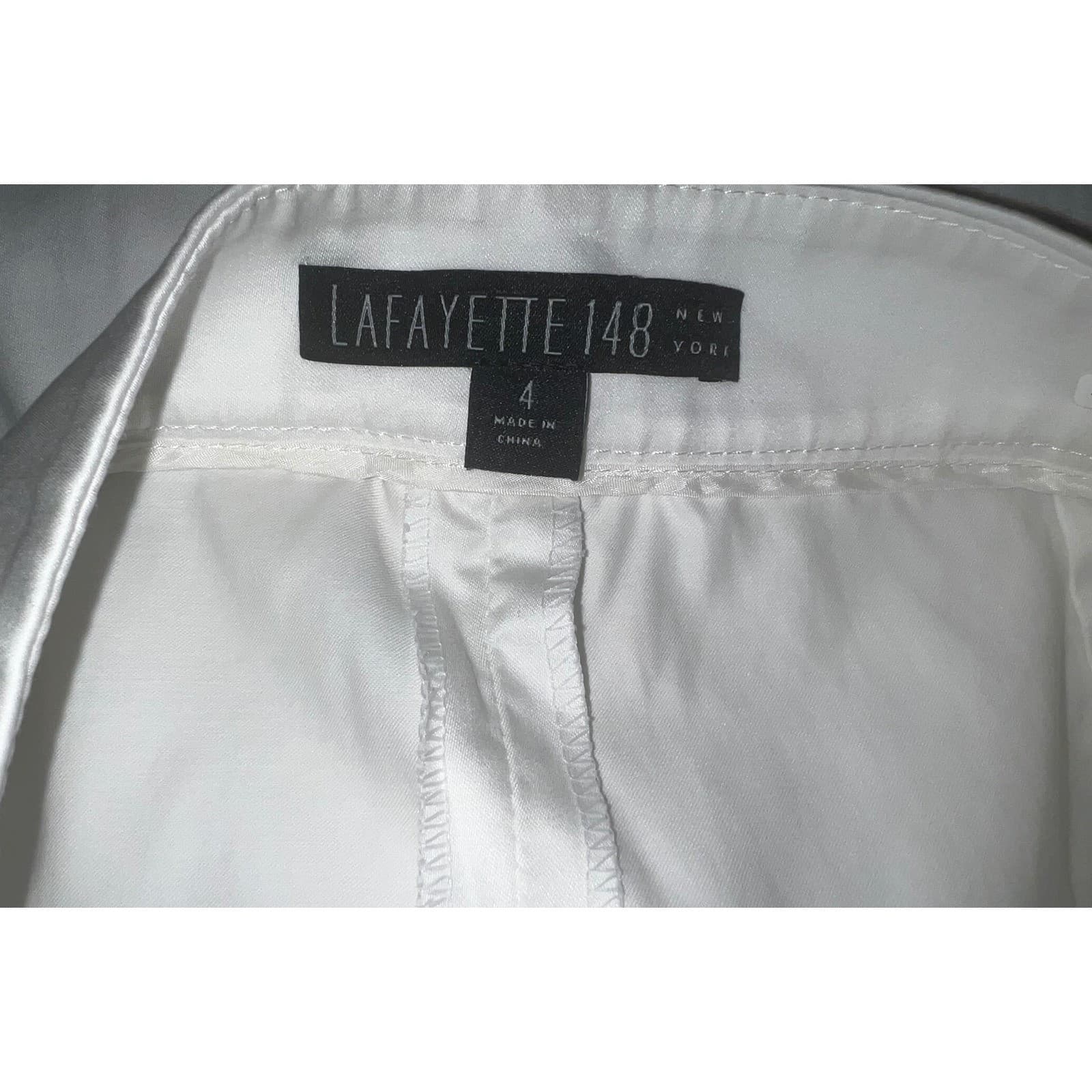 LAFAYETTE 148 SZ4 Straight Leg Pants - Classic Versatile Style - Thumbnail 3
