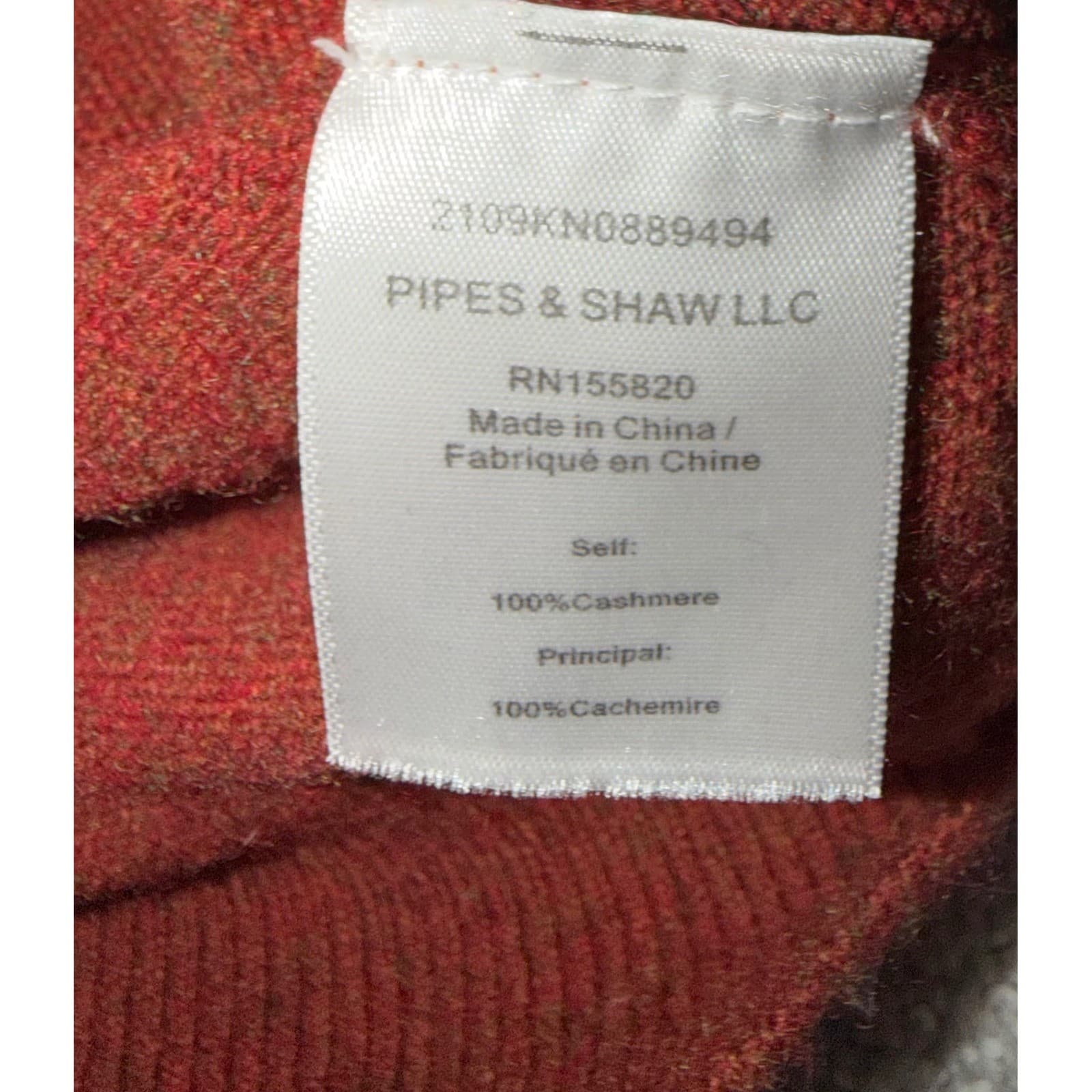 Veronica Beard Orange Cashmere Pullover |Rustic Crew Neck Boho Puffed Sleeve xs - Thumbnail 3