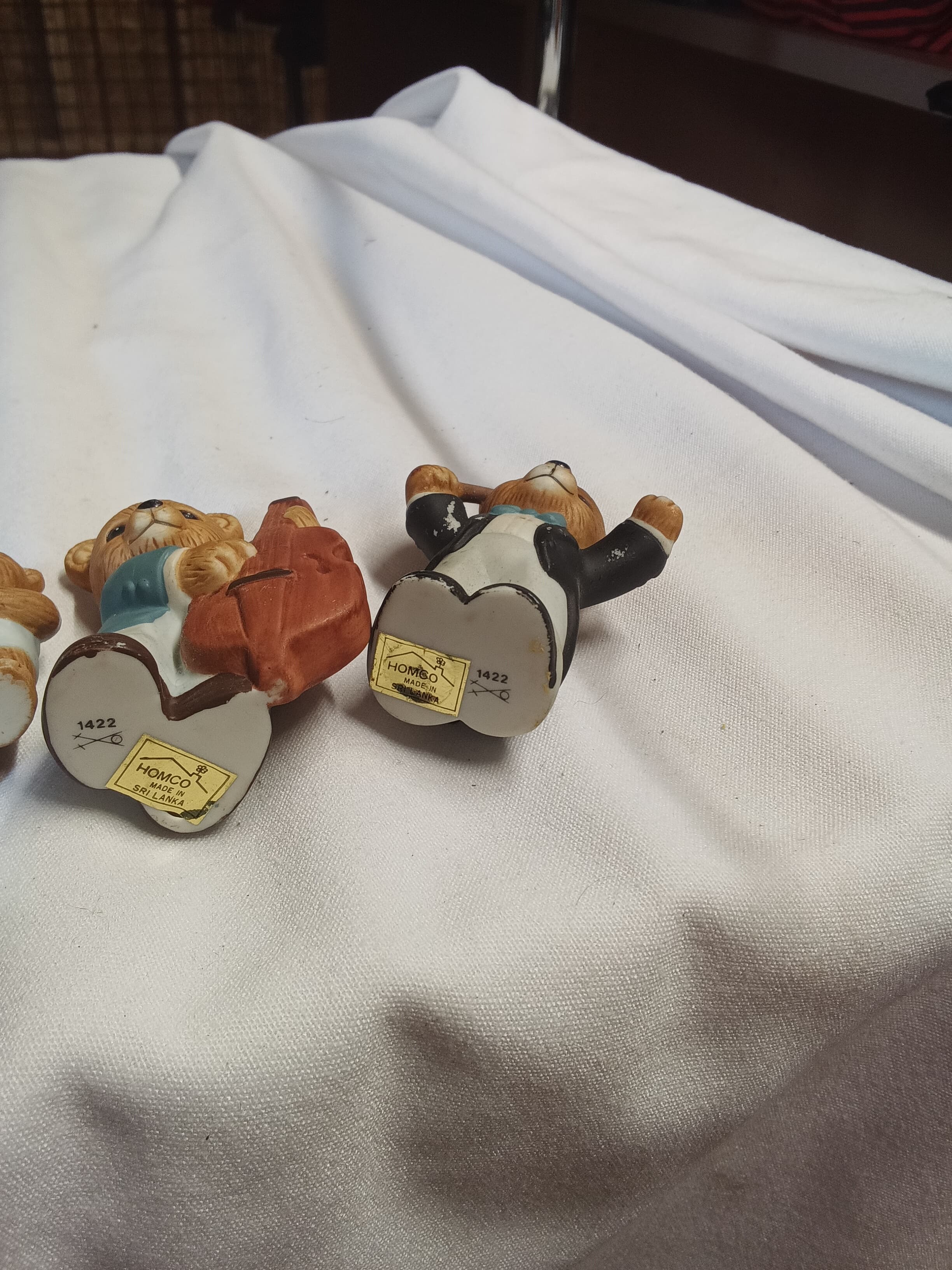 Bear Figurine Set with Blackboard and Instruments - Thumbnail 6