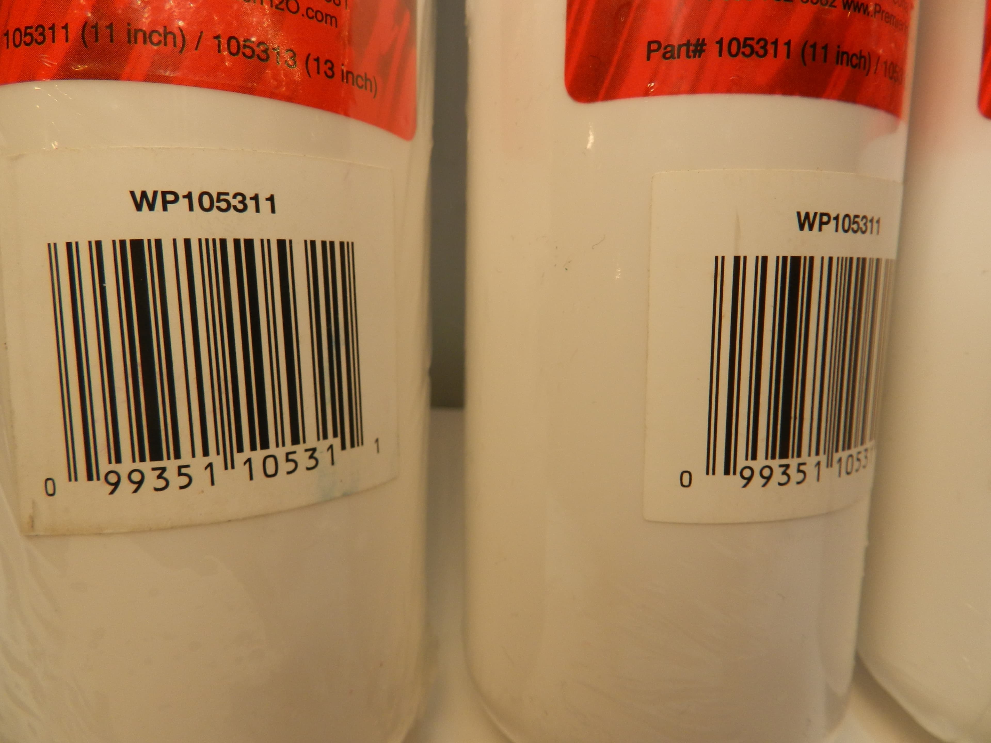 3 Pack Premier Sediment Replacement Water Filter Red WP105311 Sealed (P32K) - Thumbnail 2