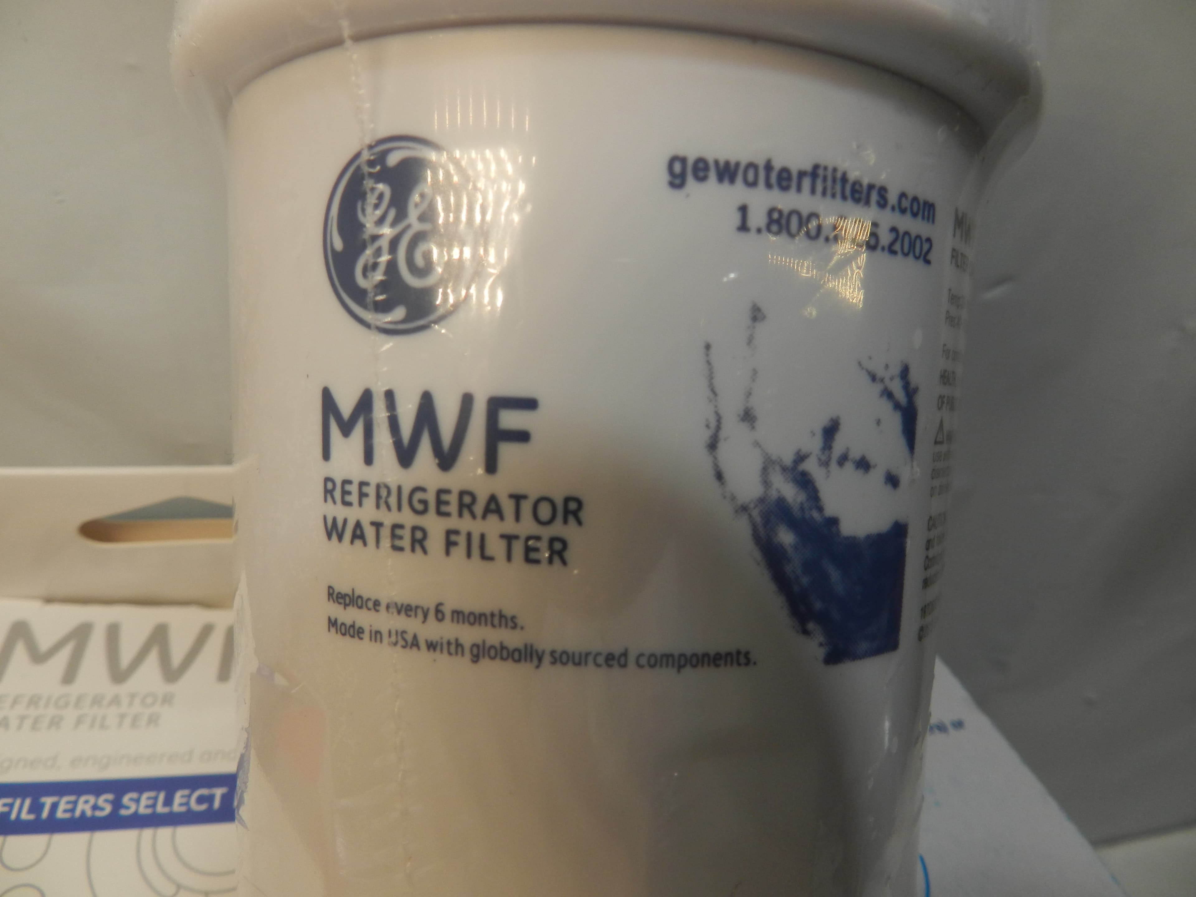3 Pack Genuine GE Refrigerator Water Filter MWF NEW SEALED  (P33K) - Thumbnail 3
