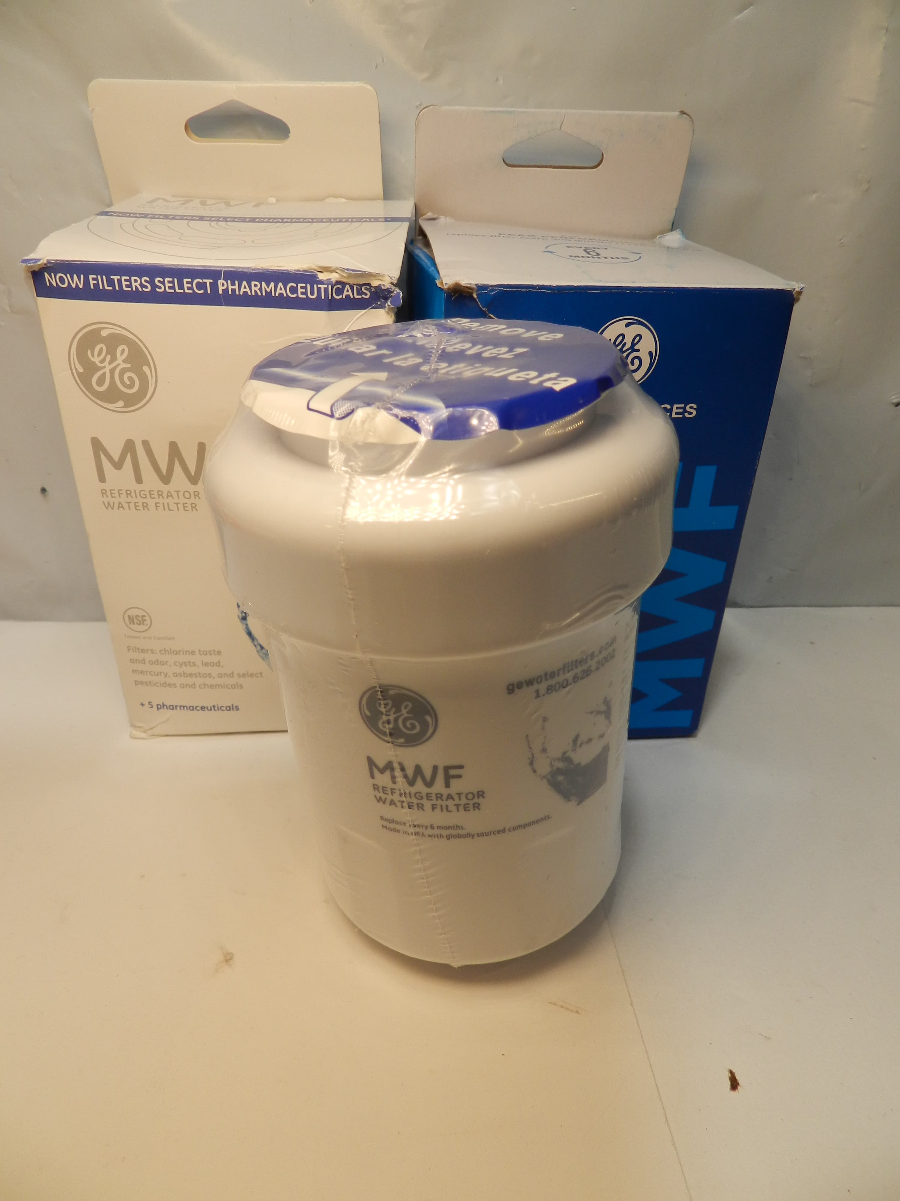 3 Pack Genuine GE Refrigerator Water Filter MWF NEW SEALED  (P33K) - Thumbnail 4