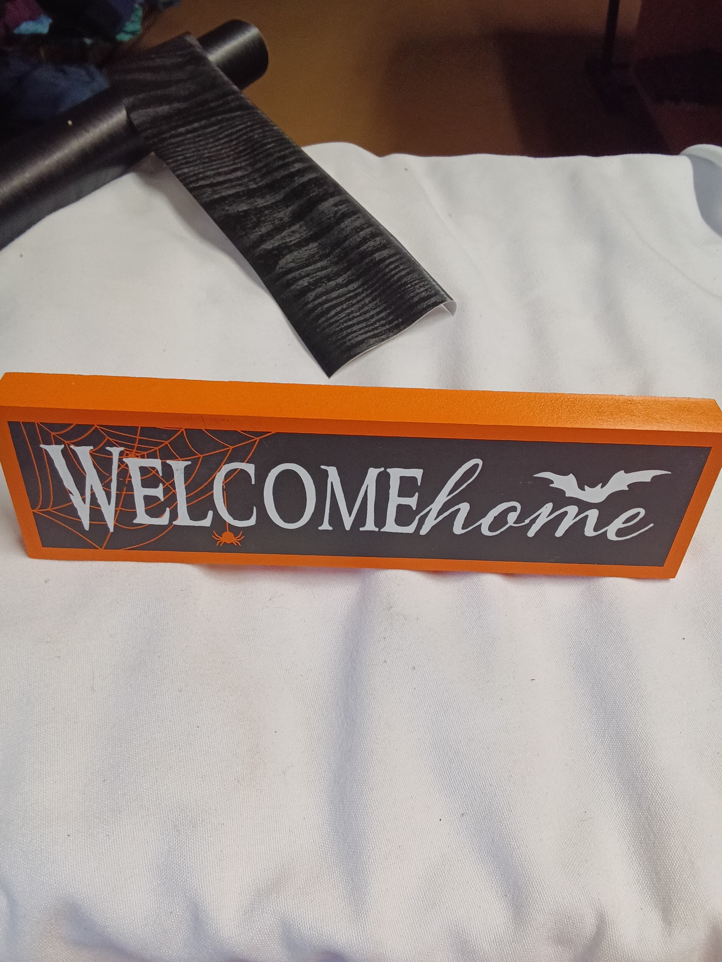Halloween Welcome Home Decorative Sign - Thumbnail 2