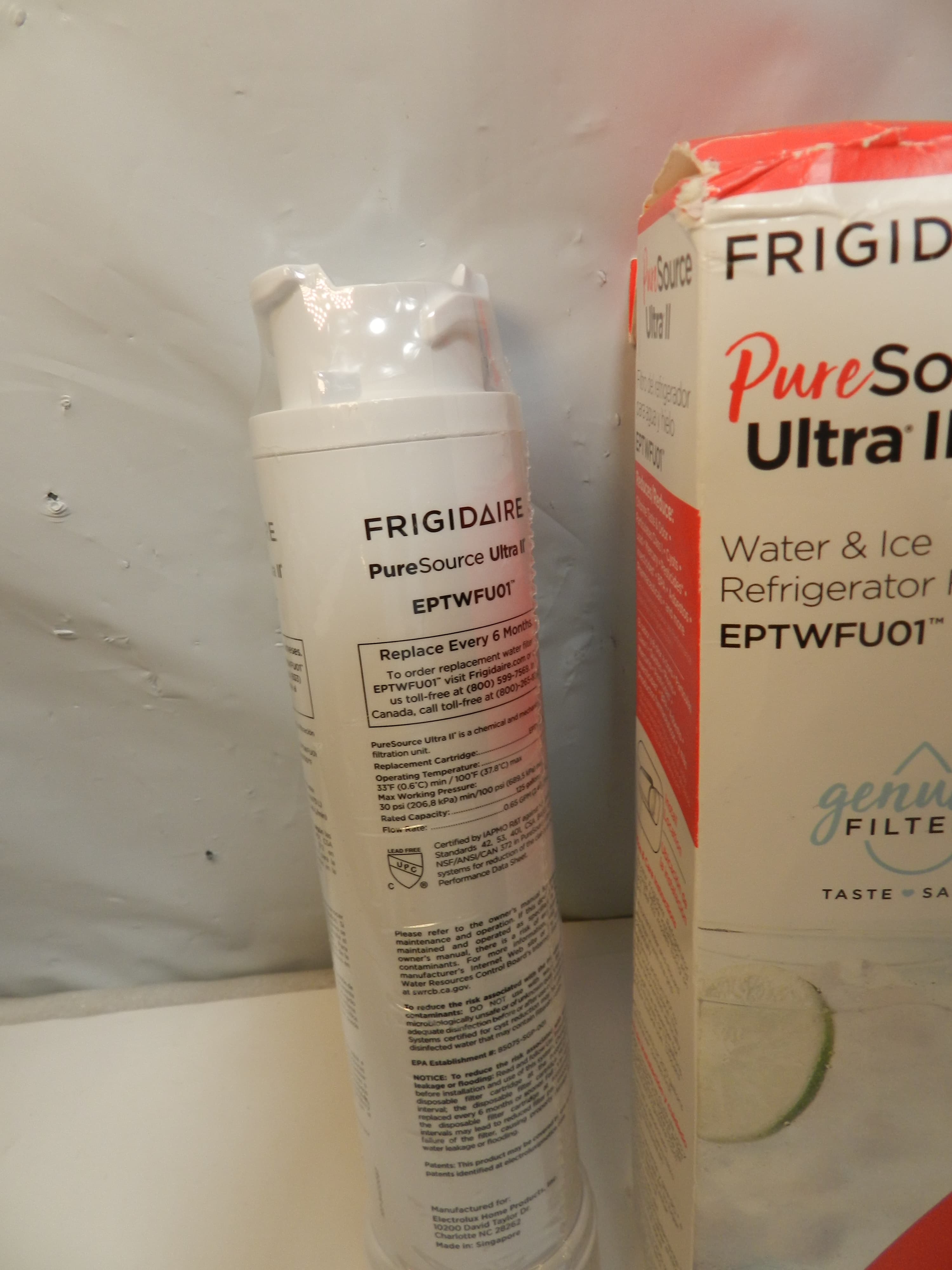 2 PACK  Frigidaire EPTWFU01 Pure Source Ultra II Refrigerator Water Filter P35K - Thumbnail 3
