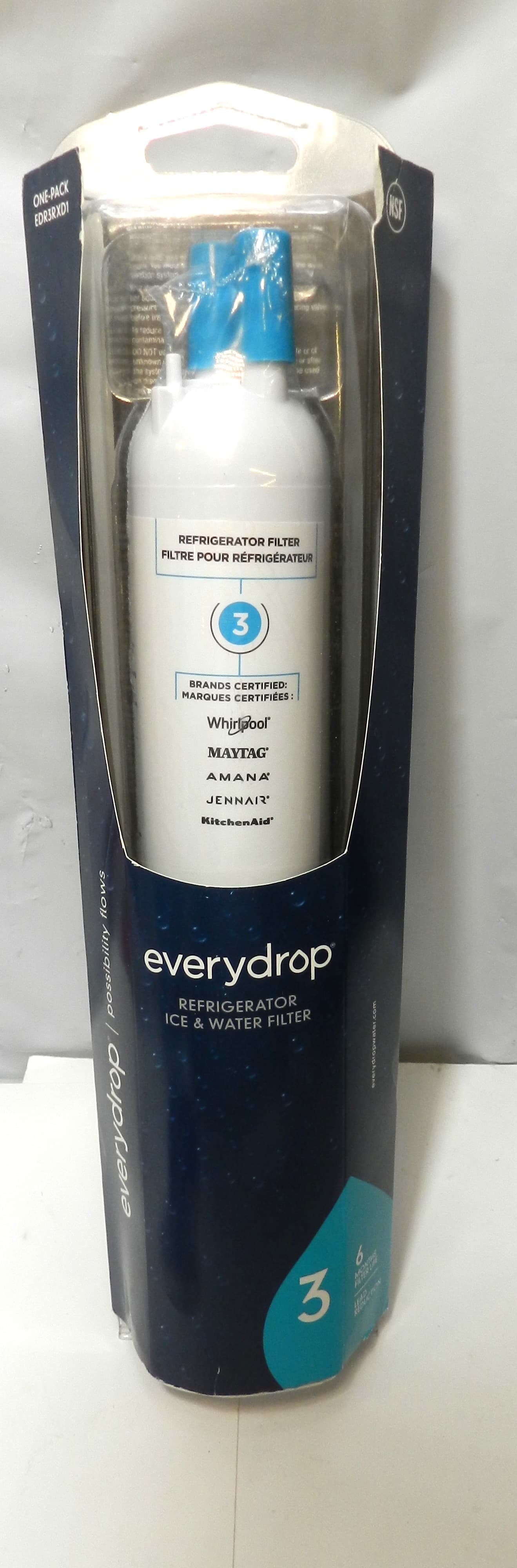 Everydrop Refrigerator Ice & Water Filter 3 EDR3RXD1 Sealed (P35K)