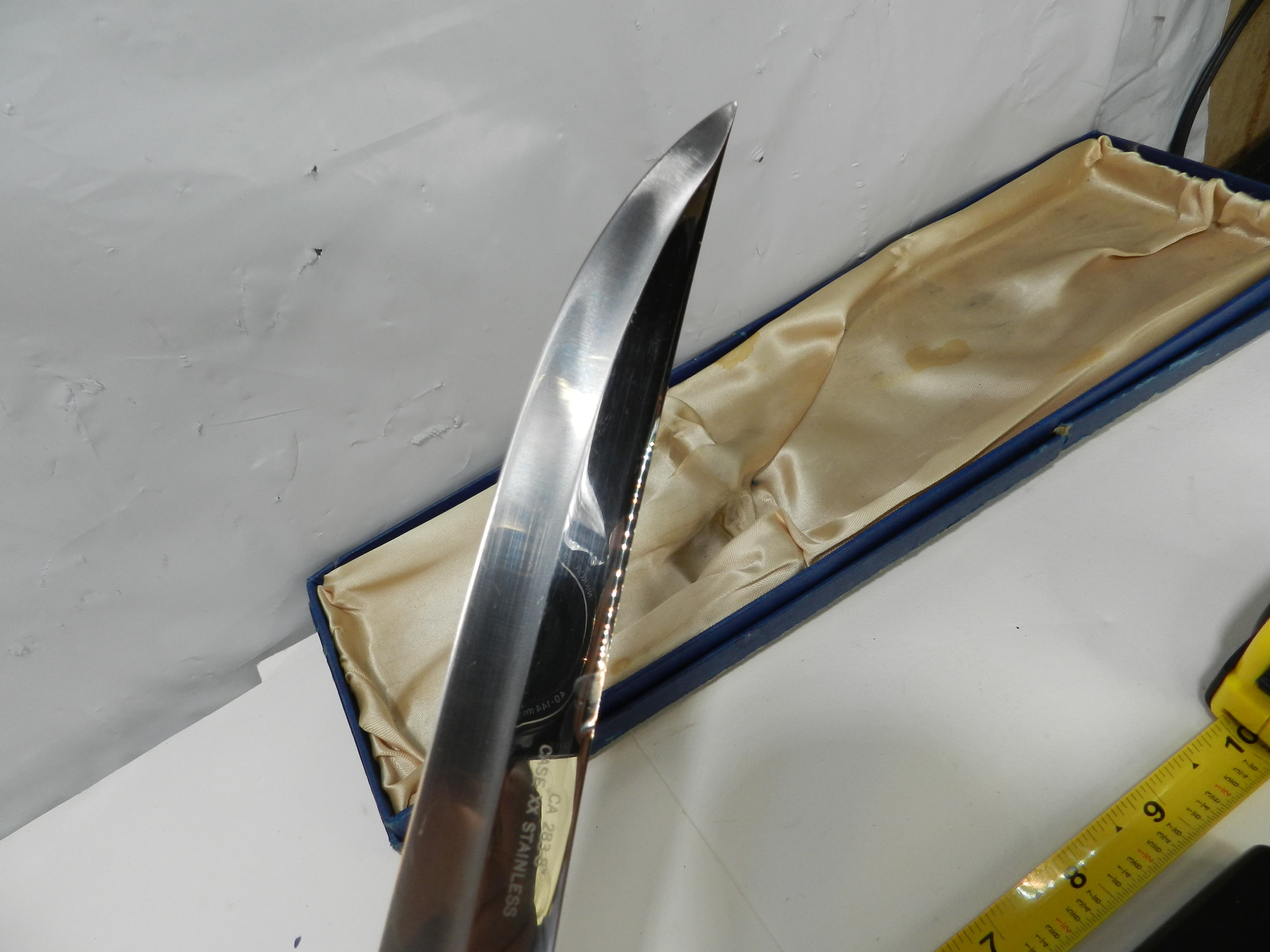 Vintage Case Serving Knife & Fork XX 20 283-8" Black Handle  Set (P39J) - Thumbnail 3