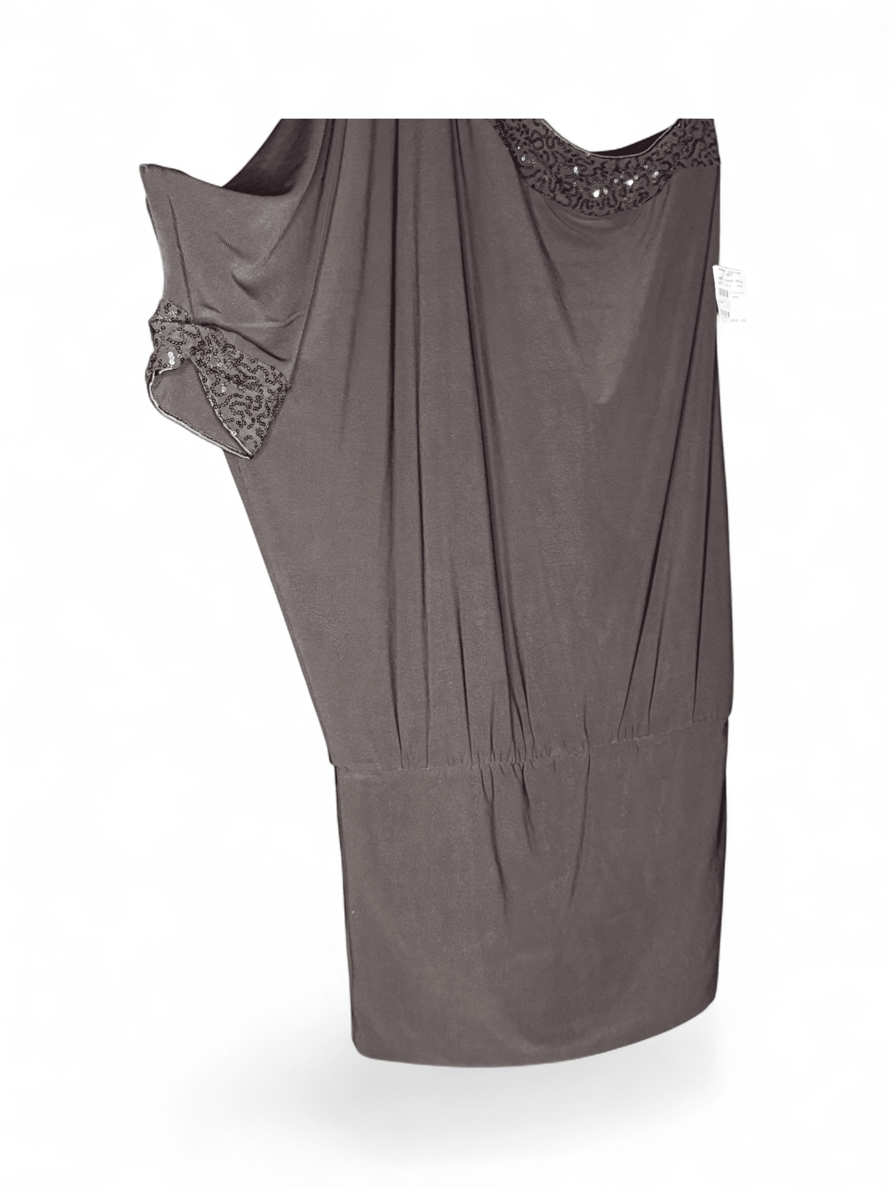 VINTAGE Y2K Fredericks of Hollywood NWT Black Sequin Dress (Size Medium) - Thumbnail 2