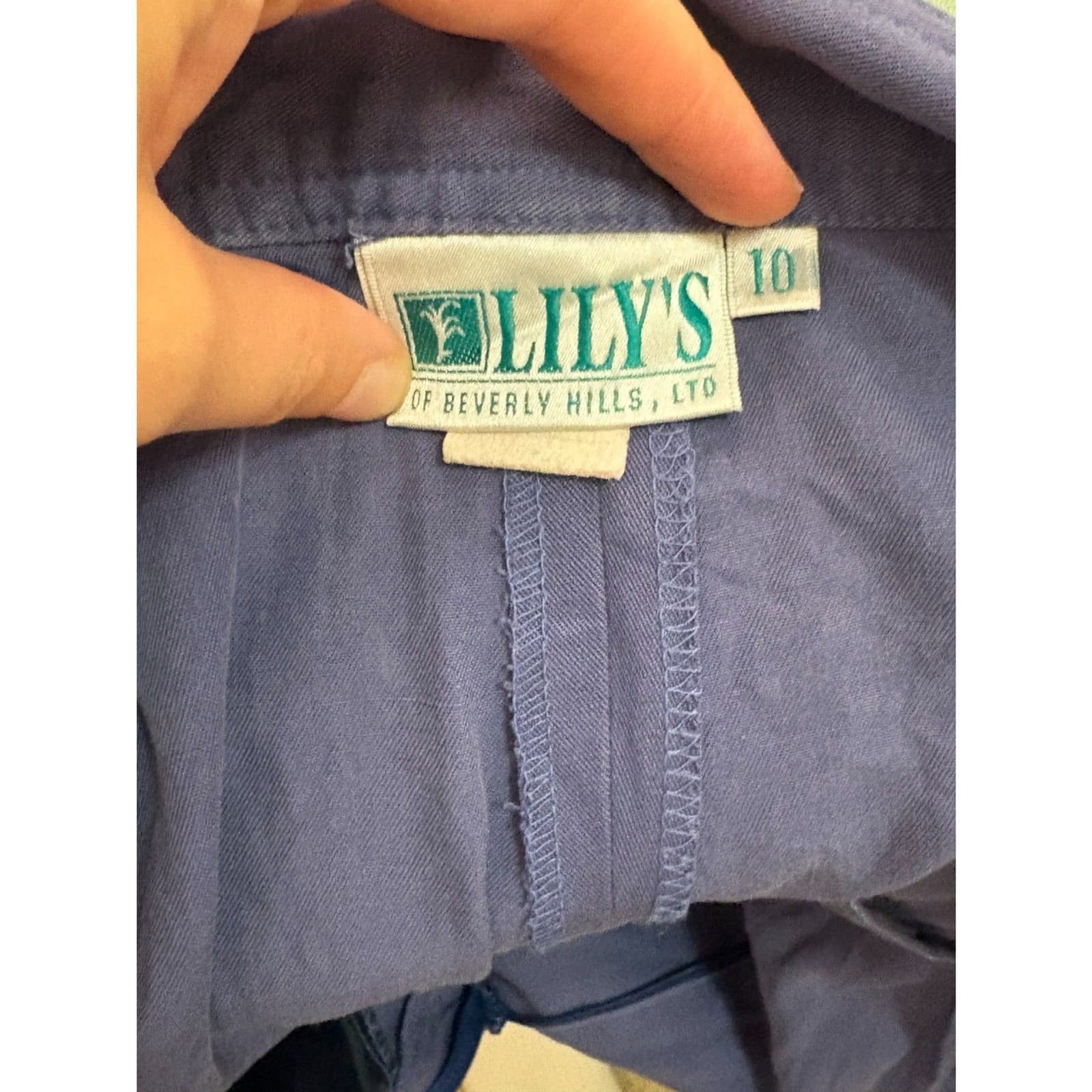 Blue High-Waisted Pleated Trousers Size 10 80s 90s Vtg Small - Thumbnail 5