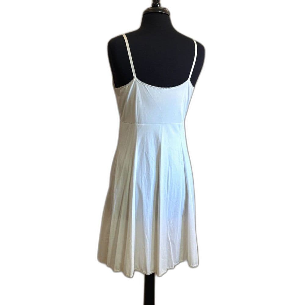 White Slip Dress JC Penny 36B Medium - Thumbnail 2