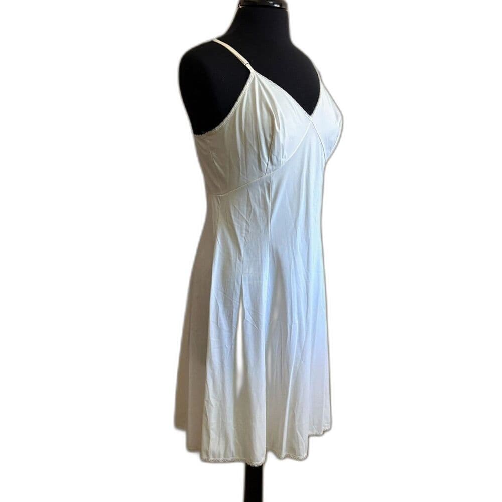 White Slip Dress JC Penny 36B Medium - Thumbnail 3