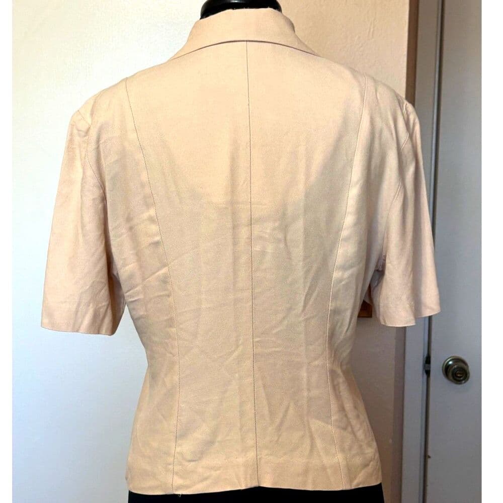 Cream Fit-and-Flare Jacket Blazer Dani Max Lois Snyder Vtg - Thumbnail 2