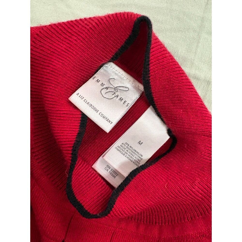 Red Sleeveless Turtleneck Vest Mixed Rib Grid Classic Minimalist - Thumbnail 7