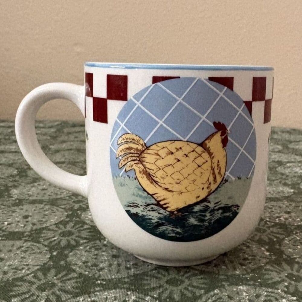 Farmhouse Rooster Classic Cottage Mug Illustration - Thumbnail 2