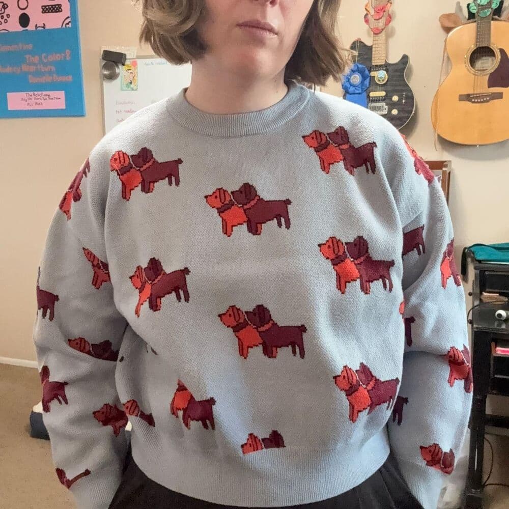 Dog Sweatshirt Find-me-now Women's Blue Large