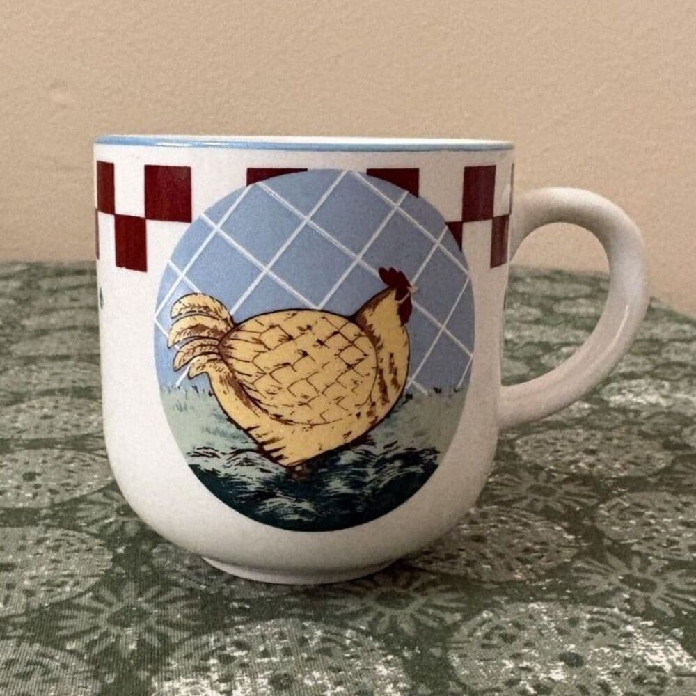 Farmhouse Rooster Classic Cottage Mug Illustration - Thumbnail 3