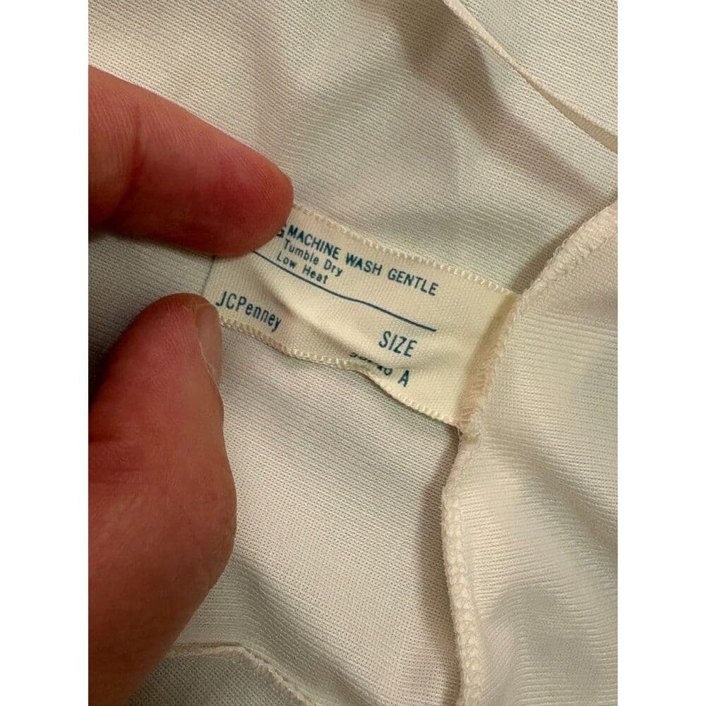 White Slip Dress JC Penny 36B Medium - Thumbnail 4