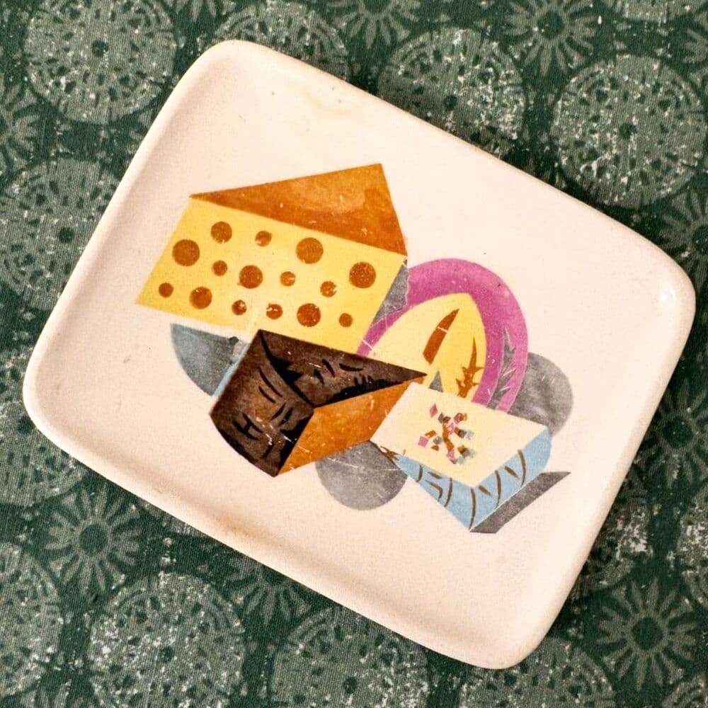 Cheese Plate Mid Century Small Serving Dish - Thumbnail 2
